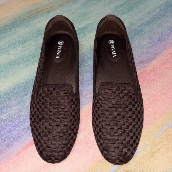 VIVAIA Audrey Women's Round-Toe Flats Comfortable Slip On Woven Knit Loafer 40 - Picture 6 of 12